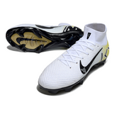 Nike Air Zoom Mercurial Superfly 10 Elite FG Mbappe White and Yellow Football Boots